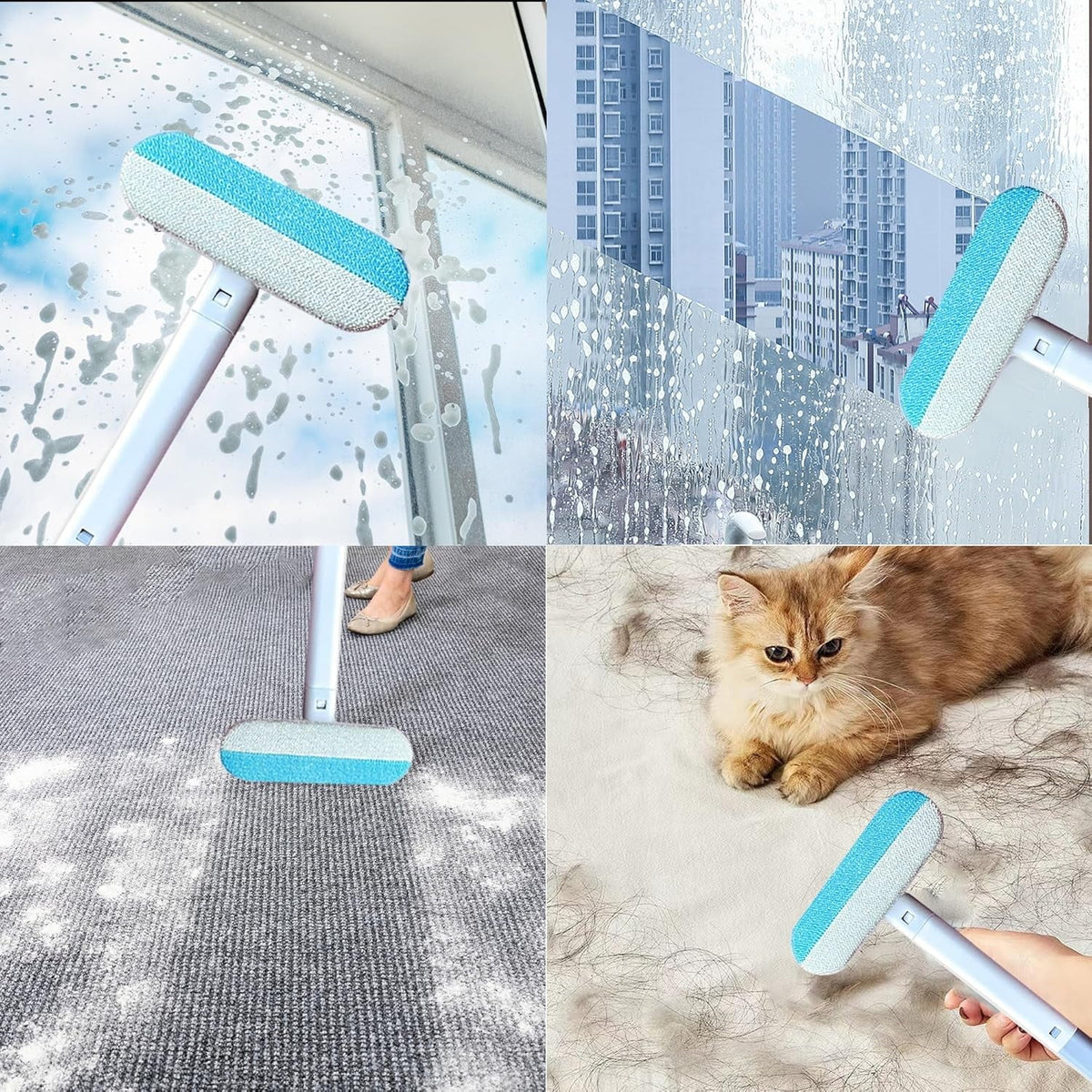 Pet Hair Remover, Reusable Cat and Dog Hair Remover & Lint Brush Roller