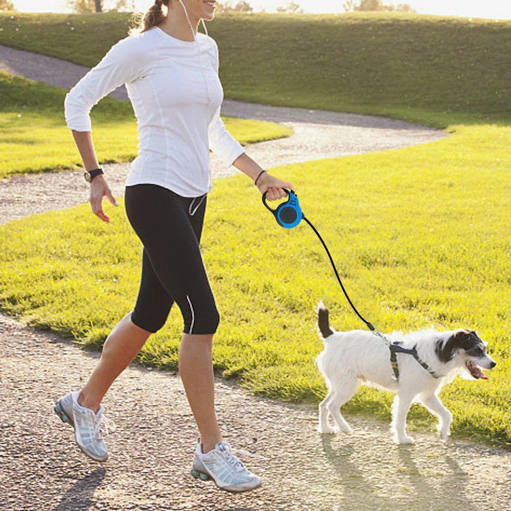 16.5FT Retractable Dog Leash - Automatic Walking Lead for Small & Medium Dogs