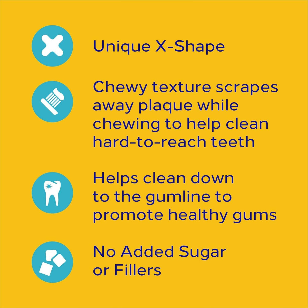 DENTASTIX Small/Medium Dog Dental Treats Original Flavor Dental Bones, 5.57 Oz. Pack, Pack of 7 (70 Total Treats)