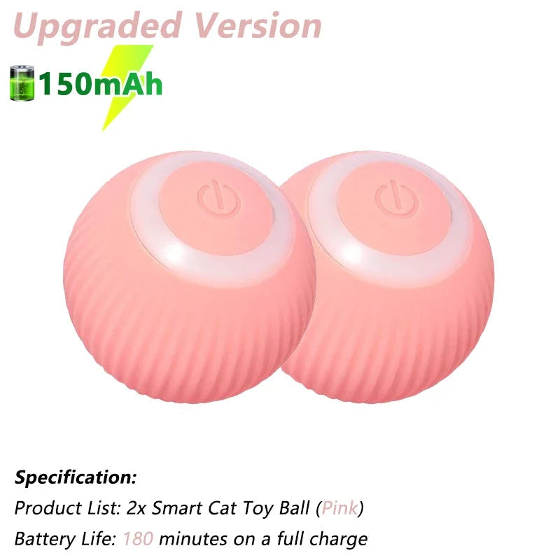 Electric Rolling Ball Cat Toy - USB Rechargeable, Auto Obstacle Avoidance
