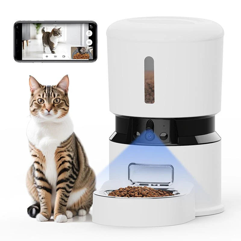 HEYBO Automatic Pet Feeder with Camera | App Controlled