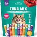 Creamy Lickable Cat Treats Wet Squeeze Tubes 20 Sticks Tuna Mix Liquid Cat Snacks Urinary Care Multivitamin Treats for Cats & Small Dogs Lick Up