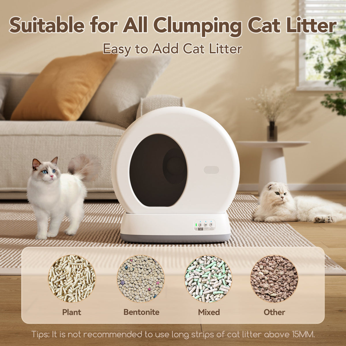 Self-Cleaning Cat Litter Box with App Control & Odor Isolation – Auto Smart Litter Box