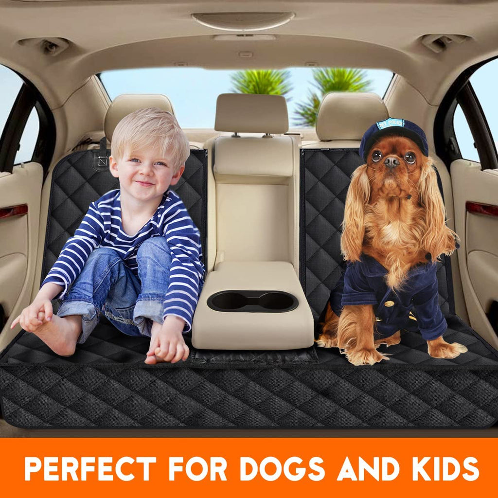 Waterproof Dog Car Seat Cover - Non-Slip Back Seat Protector for Cars, Trucks & SUVs