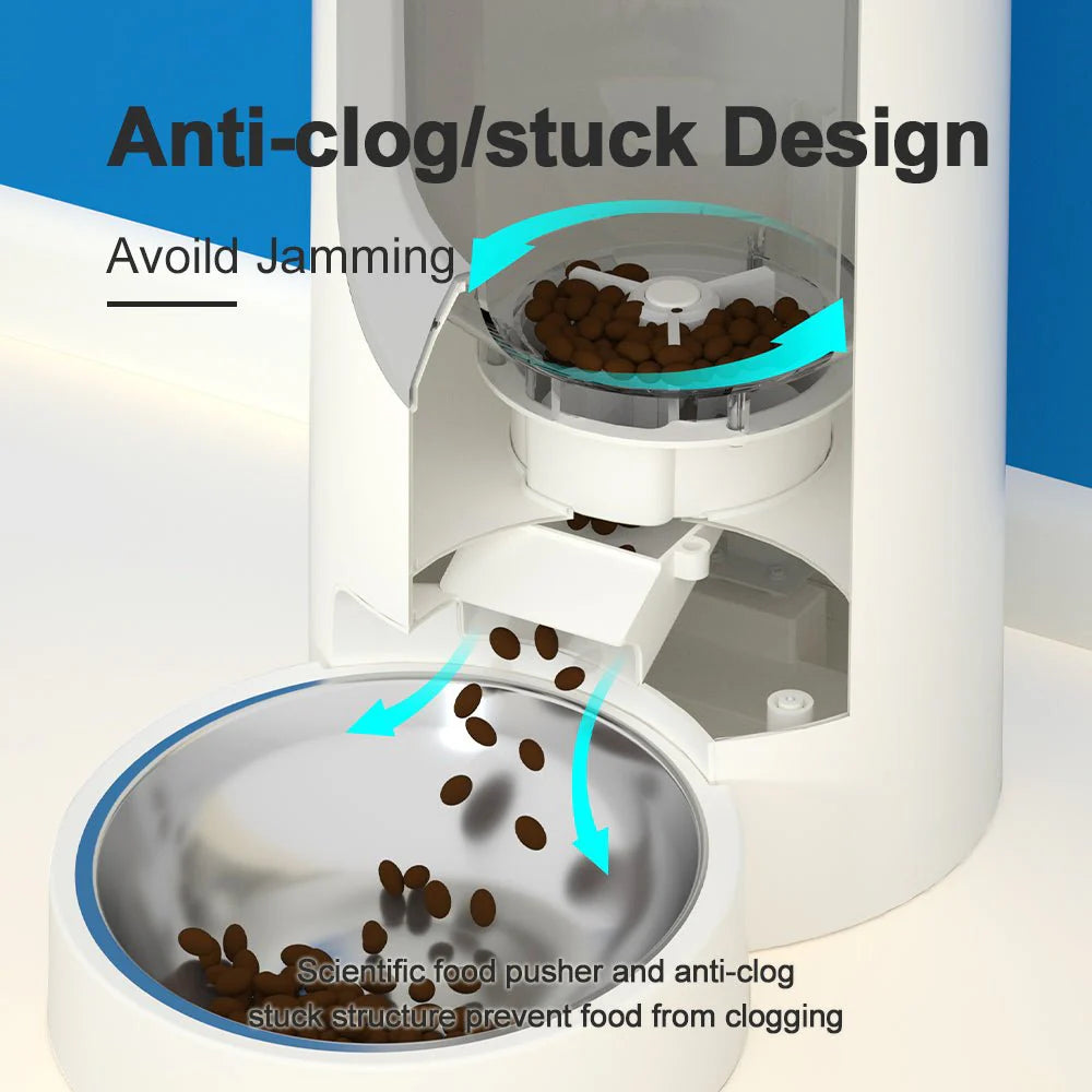 HEYBO Automatic Cat Feeder Timed Cat Food Dispenser Wifi with APP Control for Remote