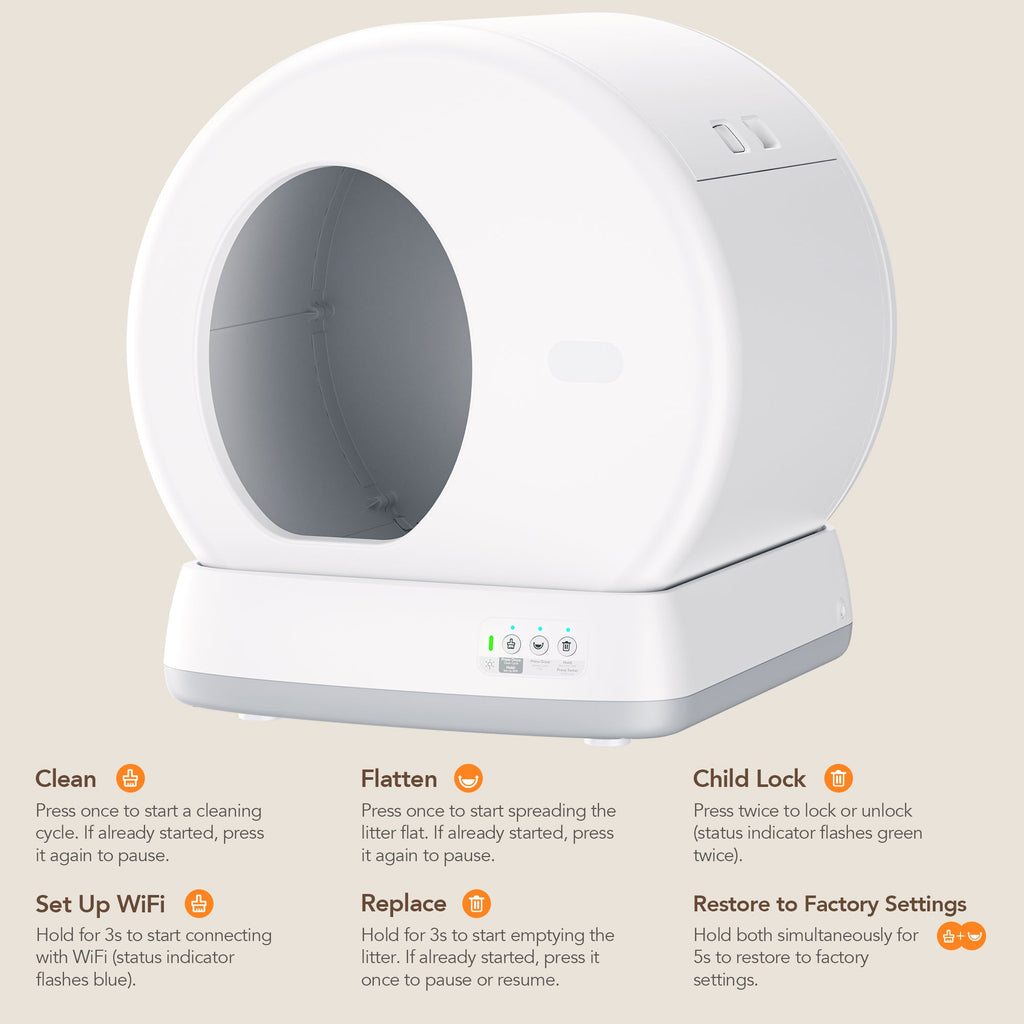 Self-Cleaning Cat Litter Box with App Control & Odor Isolation – Auto Smart Litter Box