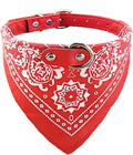 Stylish Red Bandana Collar for Medium Male Puppies