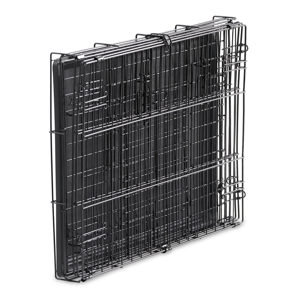 Premium Foldable 48" Dog Wire Crate with Divider & Leak-Proof Tray - Perfect for Training & Travel