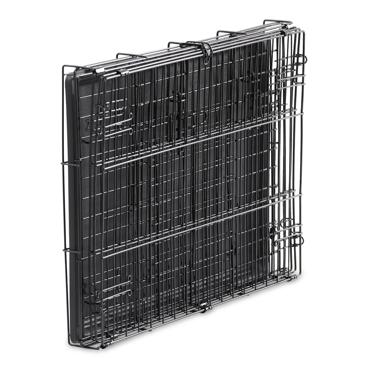Premium Foldable 48" Dog Wire Crate with Divider & Leak-Proof Tray - Perfect for Training & Travel