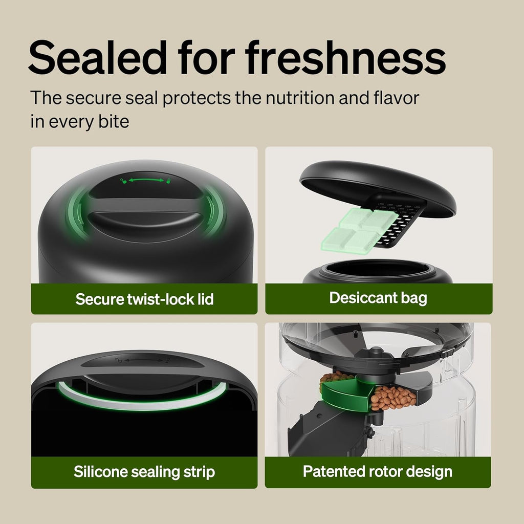 5L WiFi Automatic Pet Feeder - Freshness Preservation, Low Food Sensor, Up to 10 Meals/Day