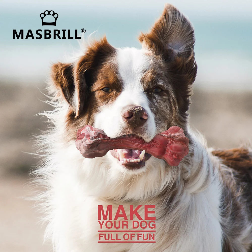 Indestructible Dog Chew Toys for Large Aggressive Chewers - Tough Teething Toys for Pet Dental Care & Boredom Relief