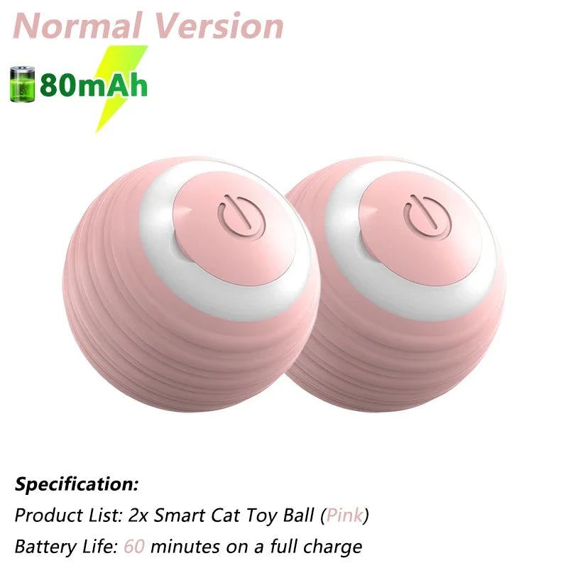 Electric Rolling Ball Cat Toy - USB Rechargeable, Auto Obstacle Avoidance