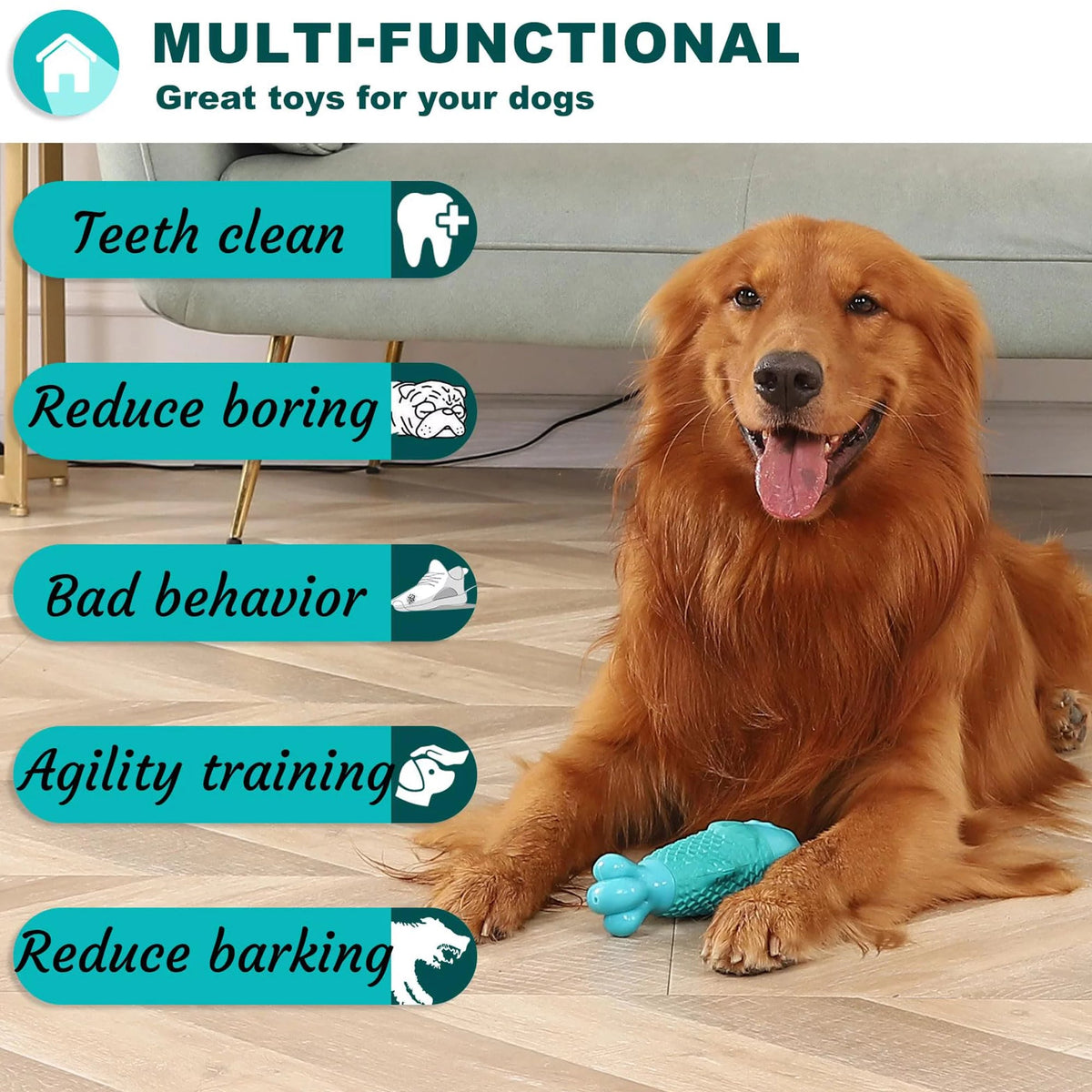 Ultimate Indestructible Dog Chew Toys for Aggressive Chewers - Durable, Tough, and Squeaky Toys for Large Dogs and Super Chewers!
