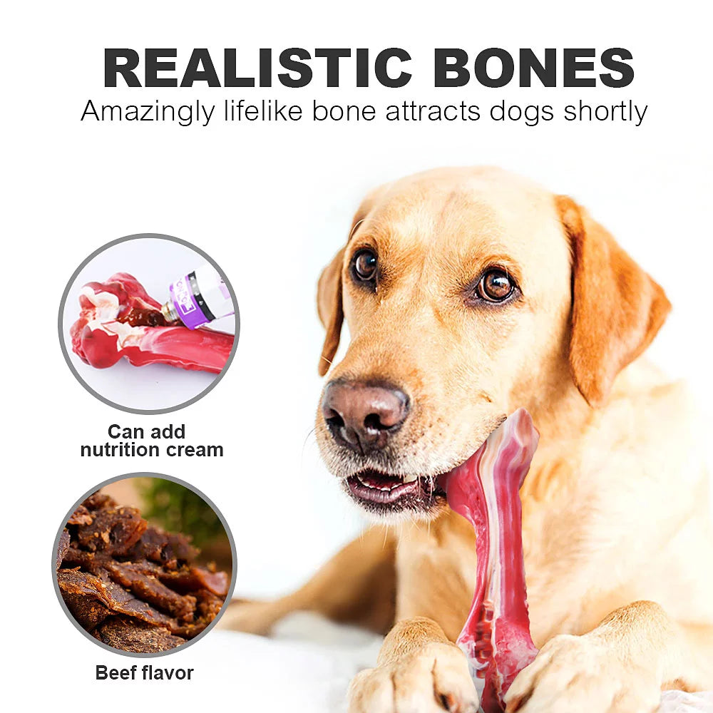 Indestructible Dog Chew Toys for Large Aggressive Chewers - Tough Teething Toys for Pet Dental Care & Boredom Relief