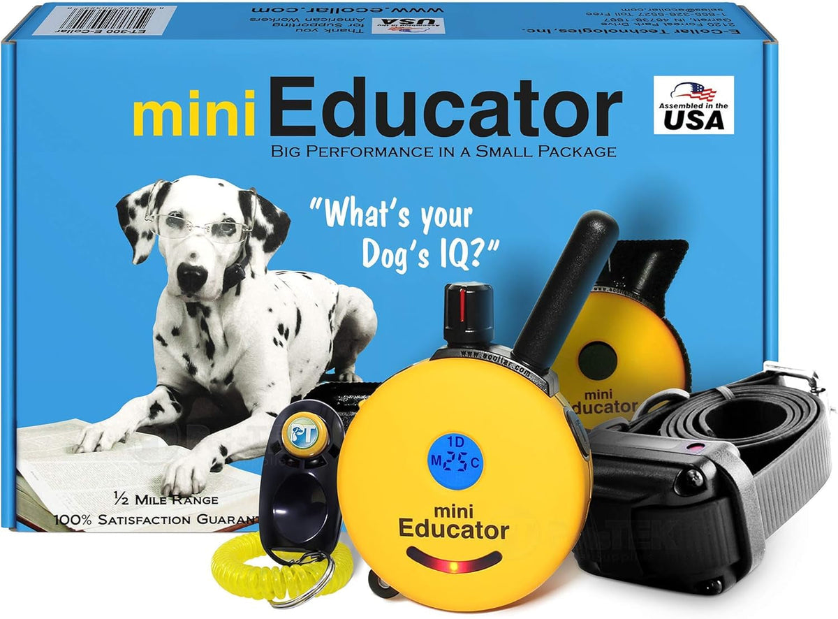 Educator ET-300 Mini E-Collar Dog Training Remote – 1/2 Mile, Waterproof, 100 Levels