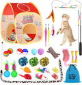 Ultimate 34-Piece Cat Toys Set: Interactive Tunnels, Wands, and Catnip Teasers for Endless Fun!