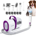 Ultimate 7-in-1 Pet Grooming Vacuum Kit - Low Noise, 1.5L Dust Cup, Professional Tools for Dogs & Cats, Ideal for Shedding & Home Cleaning in Chic Purple