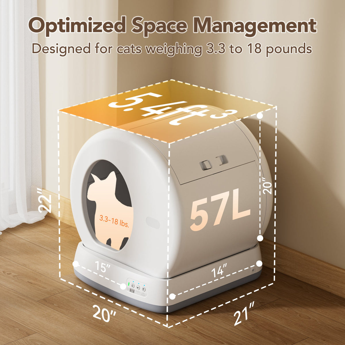 Self-Cleaning Cat Litter Box with App Control & Odor Isolation – Auto Smart Litter Box