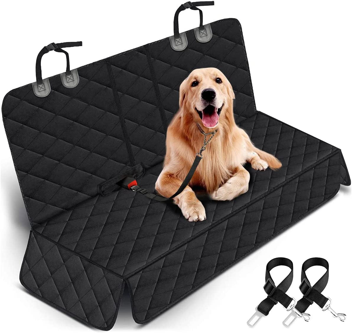 Waterproof Dog Car Seat Cover - Non-Slip Back Seat Protector for Cars, Trucks & SUVs
