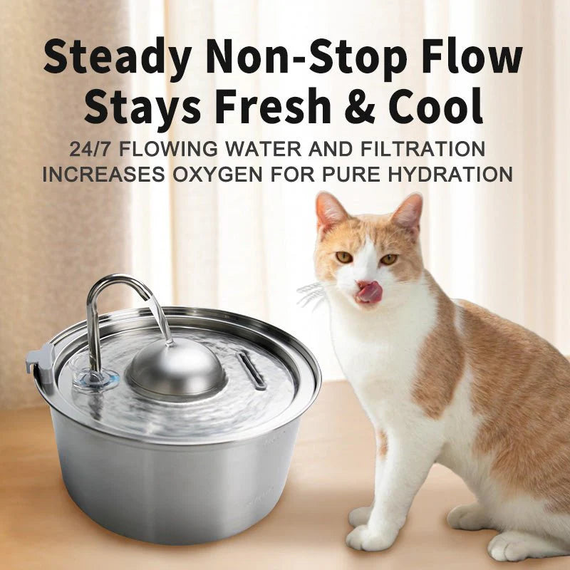 HEYBO Cat Fountain for Drinking Pet Water Fountain
