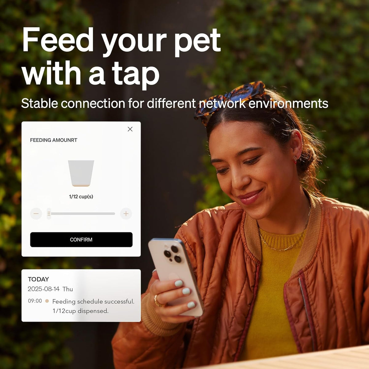 5L WiFi Automatic Pet Feeder - Freshness Preservation, Low Food Sensor, Up to 10 Meals/Day