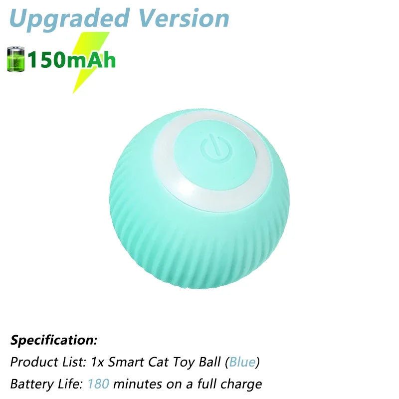 Electric Rolling Ball Cat Toy - USB Rechargeable, Auto Obstacle Avoidance