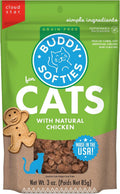 3 Oz Pouch of Grain Free Soft & Chewy Cat Treats Made with Natural Tender Chicken