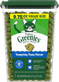 Cat Treats, Veterinarian-Recommended Adult Natural Dental Cat Treats, Tempting Tuna Flavor, 9.75 Oz. Tub