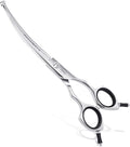 Dog Scissors for Grooming, Curved Dog Grooming Scissors with Safety round Tips, 6.5 Inch, Curved Blade, Light Weight, No Stabbing with Blunt Tip.
