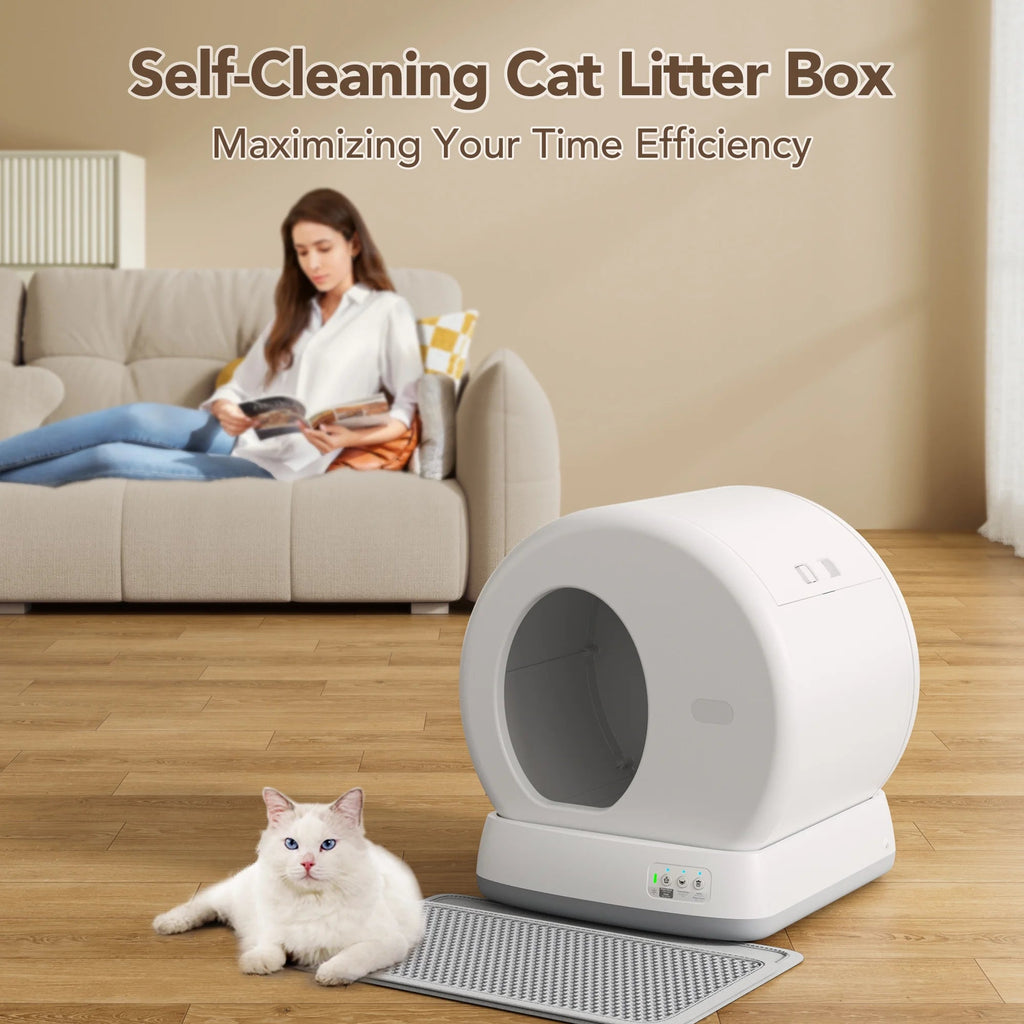 Self-Cleaning Cat Litter Box with App Control & Odor Isolation – Auto Smart Litter Box
