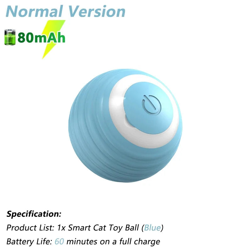 Electric Rolling Ball Cat Toy - USB Rechargeable, Auto Obstacle Avoidance