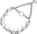 Ultra-Plus Prong Dog Training Collar, 4 Mm X 21" Neck Size, 4 Mm X 25" Chain Length, Steel Chrome Plated Dog Prong Collar, Pinch Collar for Dogs, Dog Correction Collar