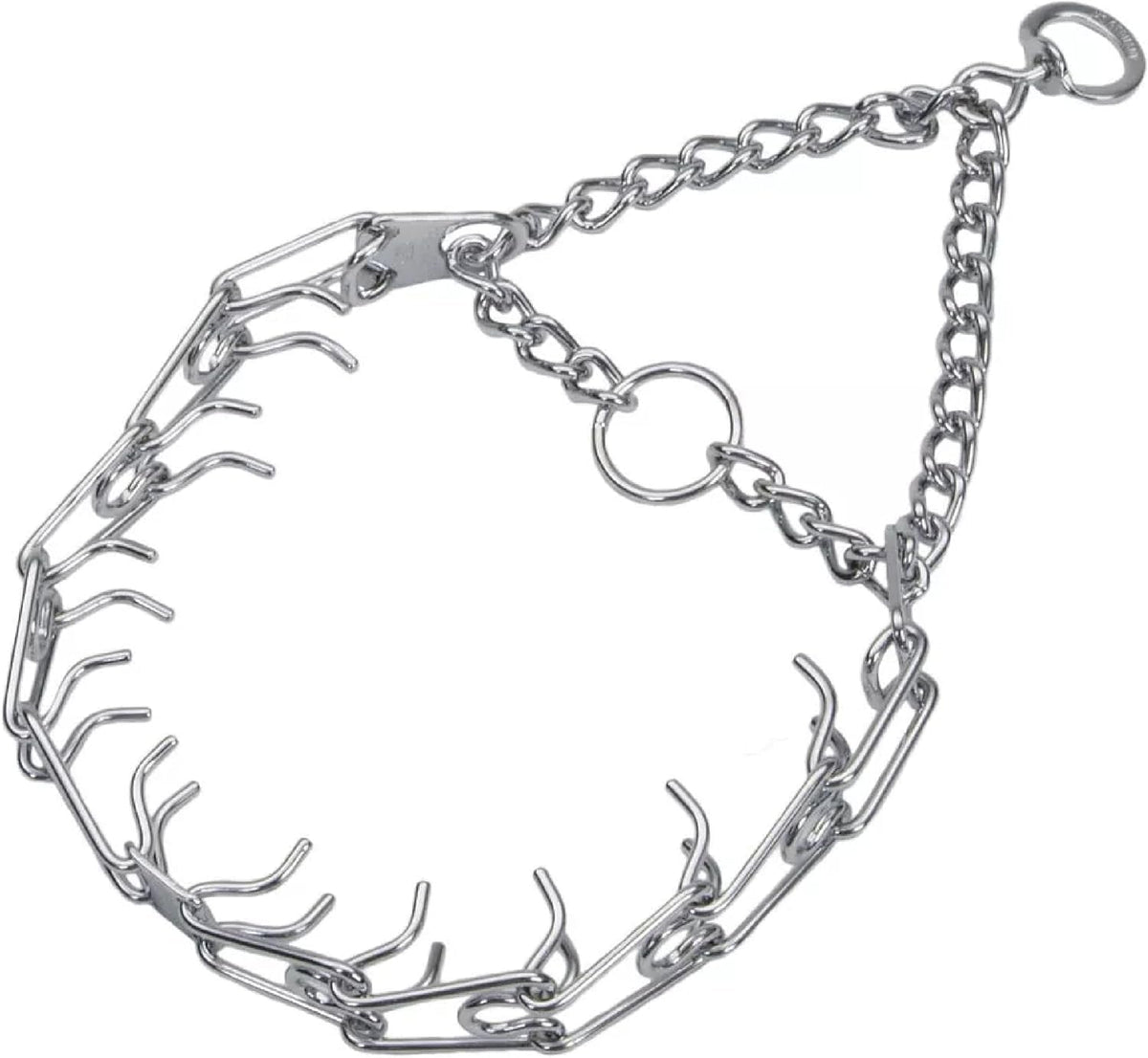 Ultra-Plus Prong Dog Training Collar, 4 Mm X 21" Neck Size, 4 Mm X 25" Chain Length, Steel Chrome Plated Dog Prong Collar, Pinch Collar for Dogs, Dog Correction Collar