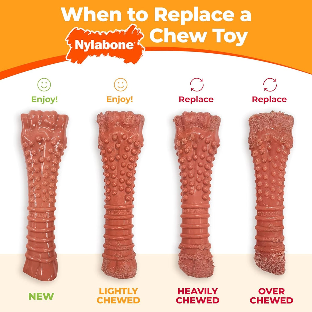 Double Bone Power Chew Toy for Aggressive Chewers - Bacon Flavor, X-Large (50+ lbs)