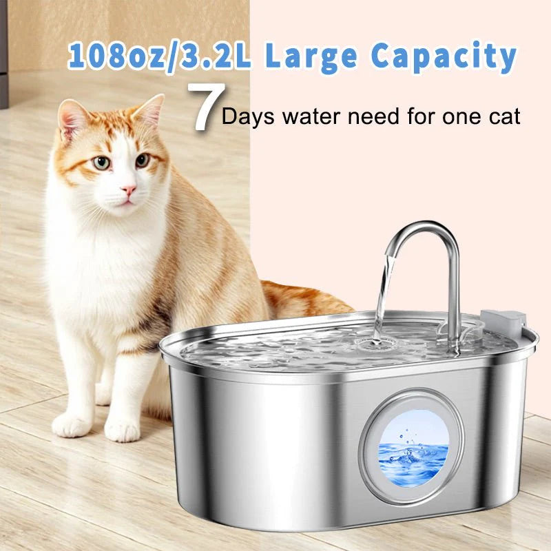 HEYBO Automatic Pet Water Dispenser with Ultra Quiet Pump
