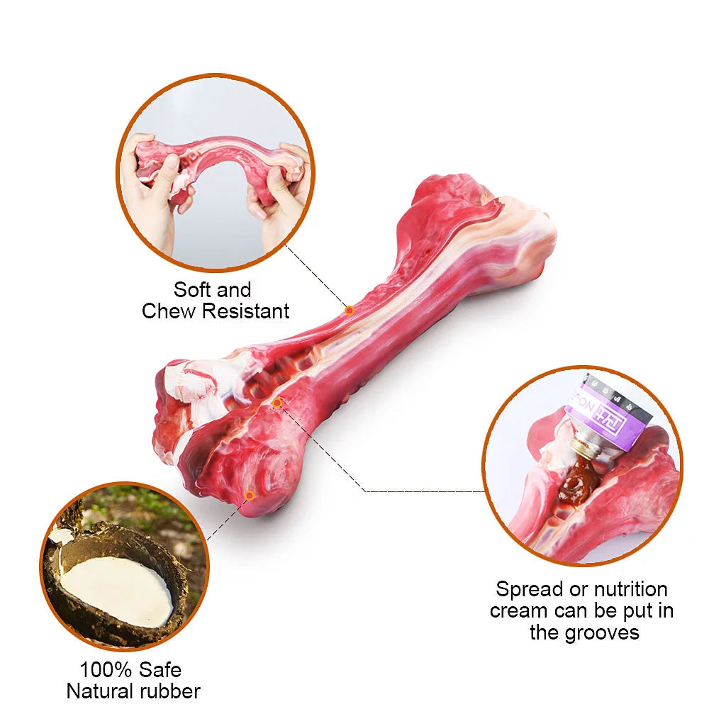 Indestructible Dog Chew Toys for Large Aggressive Chewers - Tough Teething Toys for Pet Dental Care & Boredom Relief