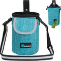 Dog Treat Pouch, Large Dog Training Treat Bag with Adjustable Waist Belt, Built-In Poop Bag Dispenser & Multiple Storage Pockets, Hands-Free Dog Walking & Training Accessory (Sea Blue)
