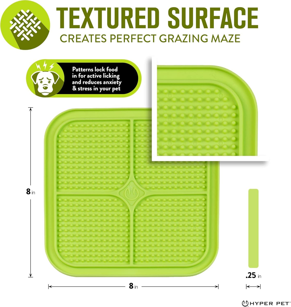 IQ Treat Lick Mat for Dogs and Cats - Innovative Slow Feeder and Enrichment Toy Alternative to Traditional Bowls